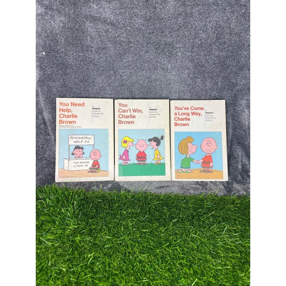 Vintage Peanuts Charlie Brown Paperback Book Lot (3) – Charles M. Schulz
